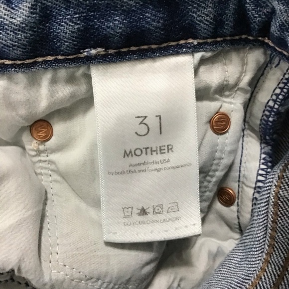 MOTHER Superior The Trickster Skimp Frayed Jeans in Thrill Seeker Size 31. - Picture 8 of 10